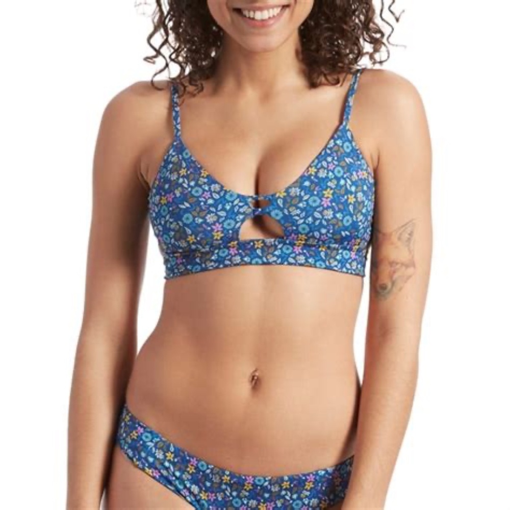 Patagonia *PINK* Focal Point Bikini Top and Midrise Bottoms